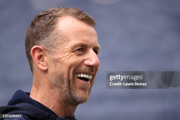 Gary Rowett, Manager of Millwall speaks to the media after the Sky Bet Championship match between Preston North End and Millwall at Deepdale on April...