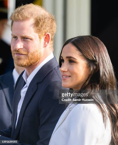 Prince Harry, Duke of Sussex and Meghan, Duchess of Sussex attend a reception for friends and family of competitors of the Invictus Games at Nations...