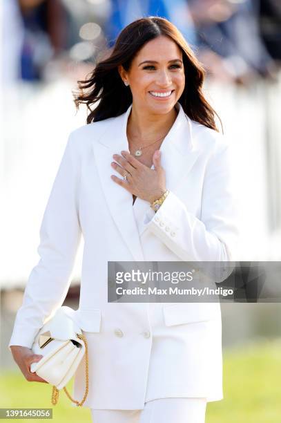 Meghan, Duchess of Sussex attends an Invictus Games Friends and Family reception hosted by the City of The Hague and the Dutch Ministry of Defence at...