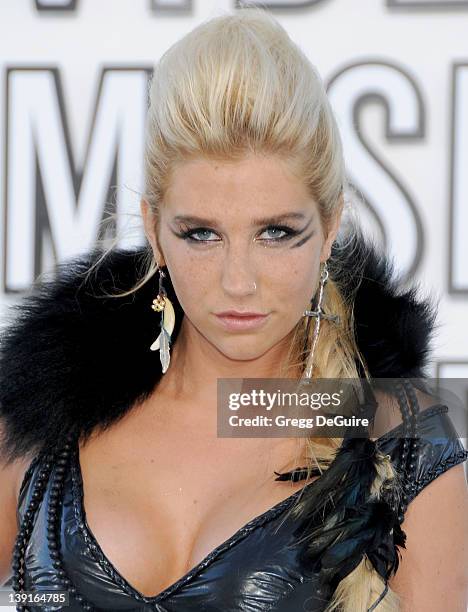 Ke$ha attends the 2010 MTV Video Music Awards at the Nokia Theatre on September 12, 2010 in Los Angeles, CA.