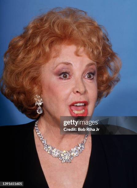 Audrey Meadows backstage at the Emmy Awards Show, September 20, 1987 in Pasadena, California.