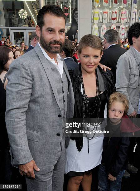 April 30, 2009 Hollywood, Ca.; Adrian Pasdar, Natalie Maines and son Jackson Slade Pasdar; "Star Trek" Los Angeles Premiere; Held at Grauman's...