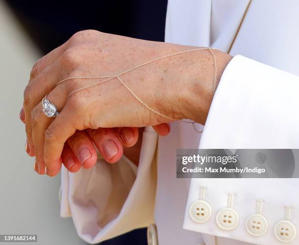 Meghan, Duchess of Sussex attends an Invictus Games Friends and Family reception hosted by the City of The Hague and the Dutch Ministry of Defence at...