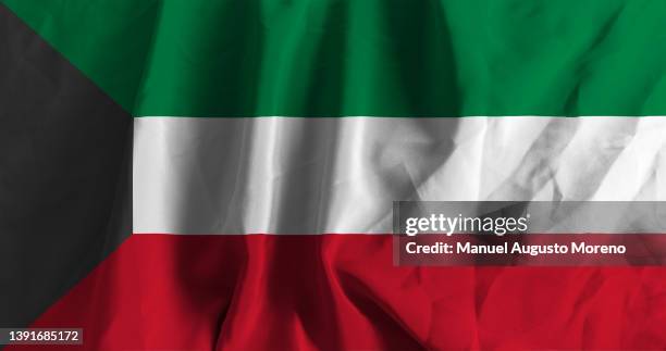 flag of kuwait - kuwaiti flag stock pictures, royalty-free photos & images