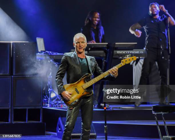 Sting performs at London Palladium on April 15, 2022 in London, England.