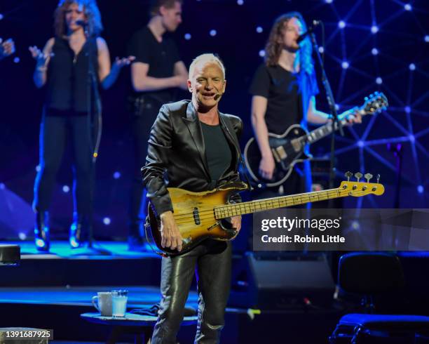 Sting performs at London Palladium on April 15, 2022 in London, England.