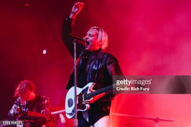 Win Butler of Arcade Fire performs onstage at the Mojave Tent during the 2022 Coachella Valley Music And Arts Festival on April 15, 2022 in Indio,...