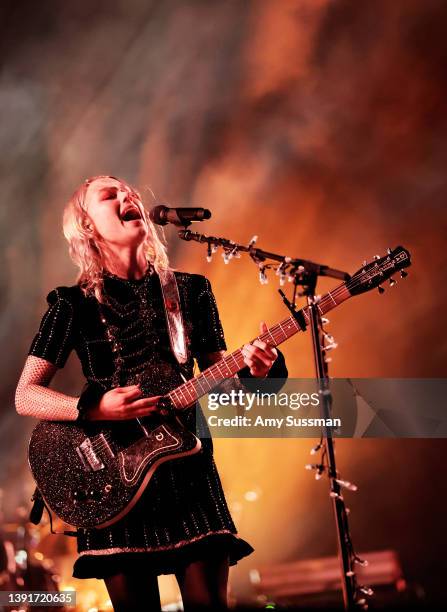 Phoebe Bridgers performs at the 2022 Coachella Valley Music And Arts Festival on April 15, 2022 in Indio, California.