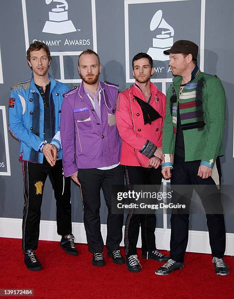 February 2, 2009 Los Angeles, Ca.; Coldplay; 51st Annual GRAMMY Awards; Held at Staples Center