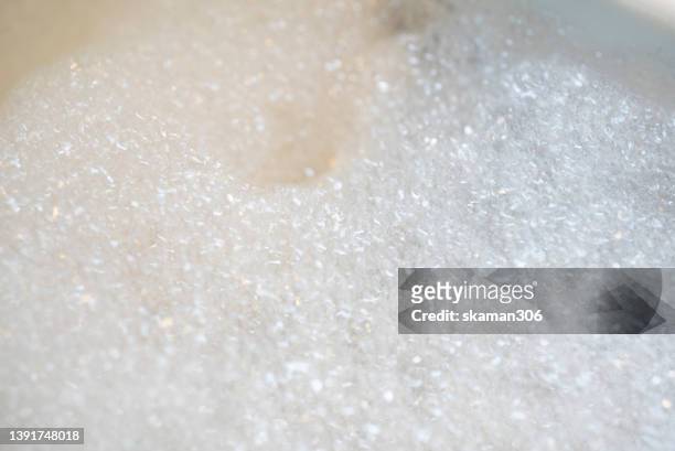 close up texture surface of the bath foam inside bathtub - overflowing bathtub stock pictures, royalty-free photos & images