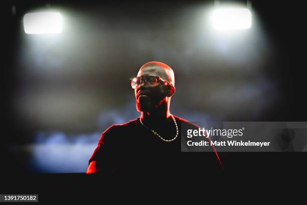 Black Coffee performs onstage at the Sahara Tent during 2022 Coachella Valley Music and Arts Festival weekend 1 day 1 on April 15, 2022 in Indio,...