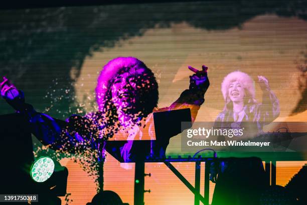 TOKiMONSTA performs onstage at the Gobi Tent during 2022 Coachella Valley Music and Arts Festival weekend 1 day 1 on April 15, 2022 in Indio,...