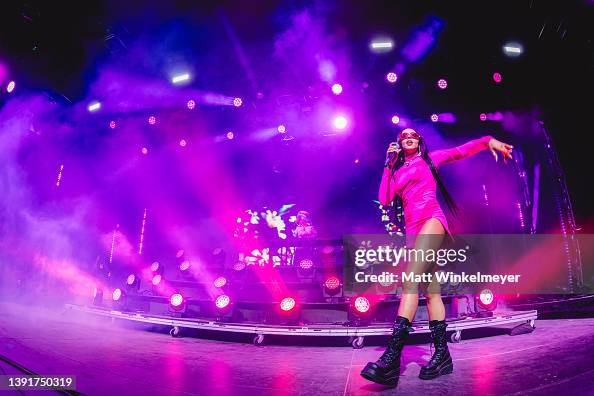 TOKiMONSTA and Tinashe perform onstage at the Gobi Tent during 2022