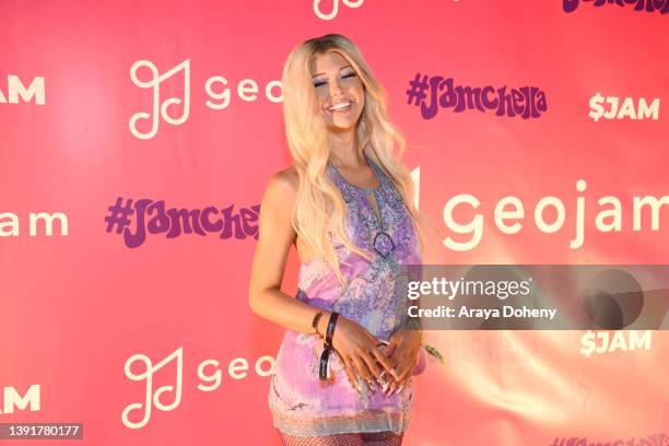 Loren Gray attends #Jamchella Presented By Geojam & Nyjah Huston Celebrating Loren Gray's Birthday on April 15, 2022 in Bermuda Dunes, California.