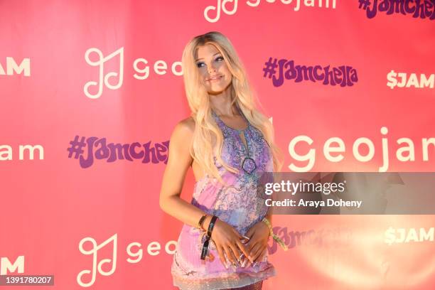 Loren Gray attends #Jamchella Presented By Geojam & Nyjah Huston Celebrating Loren Gray's Birthday on April 15, 2022 in Bermuda Dunes, California.