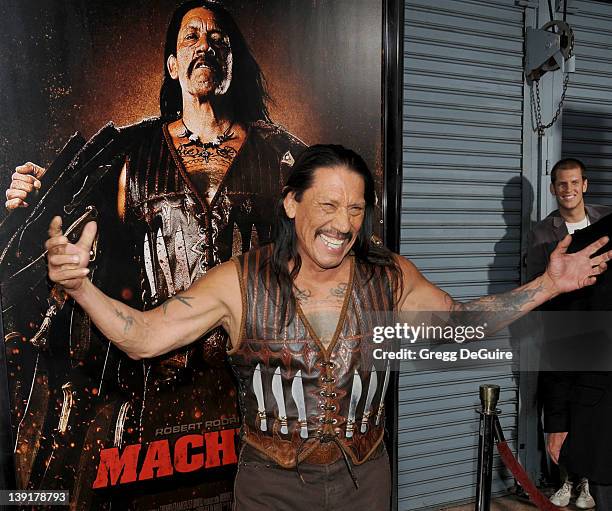 Danny Trejo arrives at the Los Angeles Screening of "Machete" at the Orpheum Theater on August 25, 2010 in Los Angeles, California.