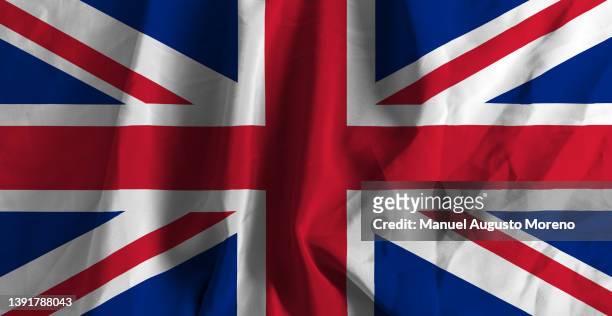 flag of the united kingdom (union jack) - english language fotografías e imágenes de stock