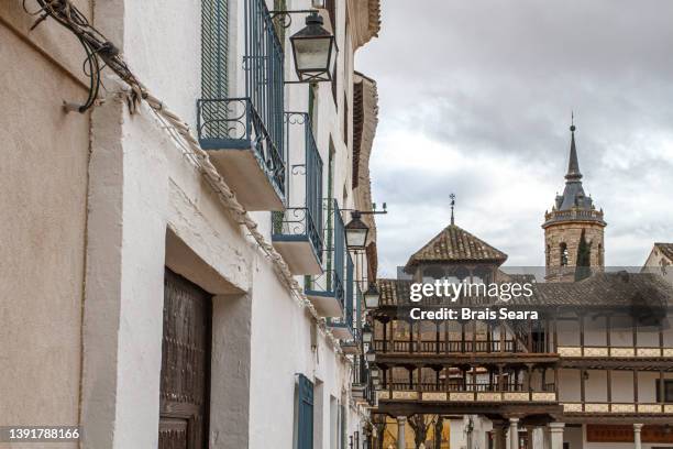 entrance to the town hall square of tembleque - テンブレケ ストックフォトと画像