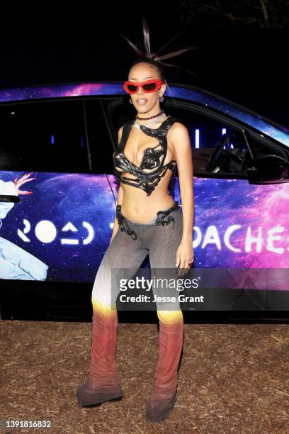 Doja Cat attends the Swedish House Mafia “Paradise Again” Album Release Party with Spotify Live from the Desert at Zenyara on April 15, 2022 in...
