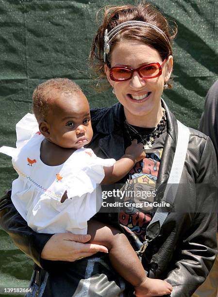 Joely Fisher and daughter Olivia Luna Fisher-Duddy arrive for the 20th Anniversary "A Time For Heroes" Celebrity Carnival Sponsored By The Elizabeth...