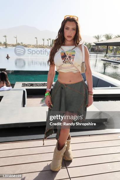 Anastasia Karanikolaou attends Spotify's Desert Kick Back at Zenyara on April 16, 2022 in Coachella, California.