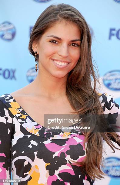 Antonella Barba arrives at the American Idol Season 8 Finale held at the Nokia Theatre L.A. Live on May 20, 2009 in Los Angeles, California.