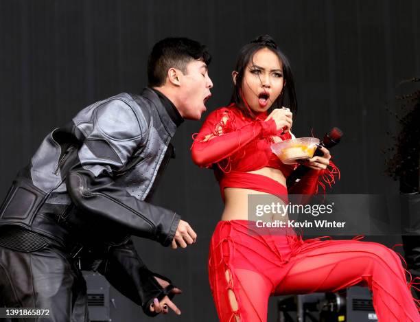 Of 88rising performs onstage at the Coachella Stage during the 2022 Coachella Valley Music And Arts Festival on April 16, 2022 in Indio, California.