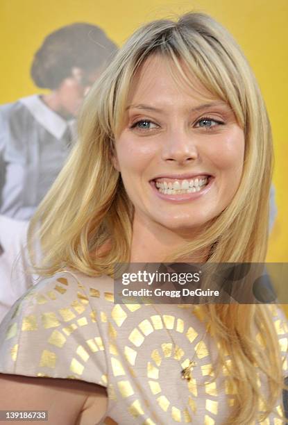 April Bowlby arrives at "The Help" World Premiere at the Samuel Goldwyn Theater on August 9, 2011 in Beverly Hills, California.