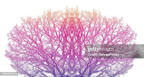 bare tree background - prune stock illustrations
