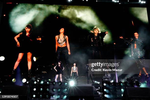 Performs with 88rising onstage at the Coachella Stage during the 2022 Coachella Valley Music And Arts Festival on April 16, 2022 in Indio, California.