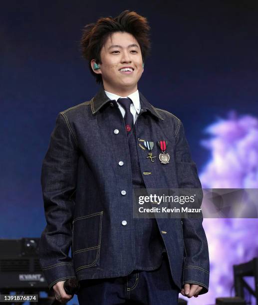 Rich Brian of 88rising performs onstage at the Coachella Stage during the 2022 Coachella Valley Music And Arts Festival on April 16, 2022 in Indio,...