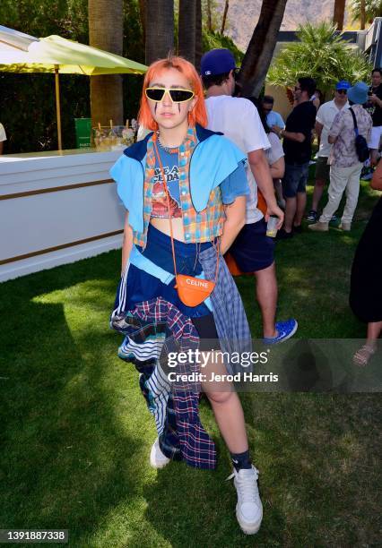 Amelia Moore attends the Interscope Coachella Party on April 16, 2022 in Palm Springs, California.