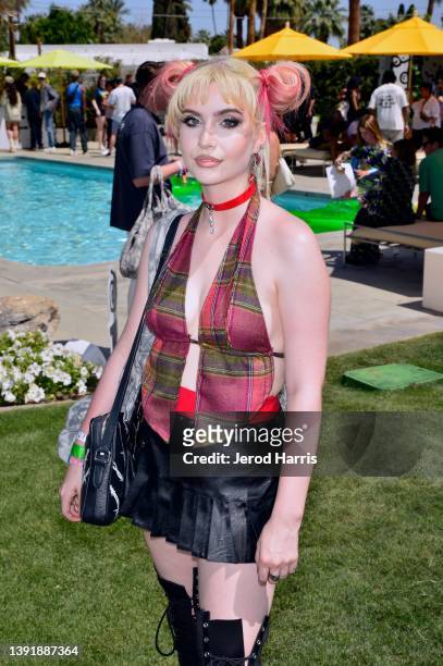 Abby Roberts attends the Interscope Coachella Party on April 16, 2022 in Palm Springs, California.