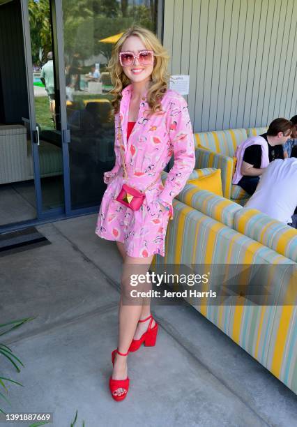 Kathryn Newton attends the Interscope Coachella Party on April 16, 2022 in Palm Springs, California.