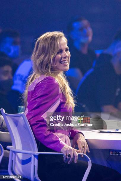 Ilse DeLange is seen during the first event show of the TV competition "Deutschland sucht den Superstar" season 19 at MMC Studios on April 16, 2022...