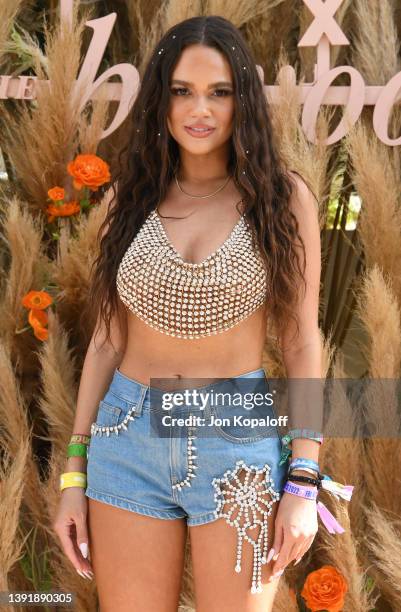 Madison Pettis attends REVOLVE x The h.wood Group Present REVOLVE FESTIVAL on April 16, 2022 in La Quinta, California.