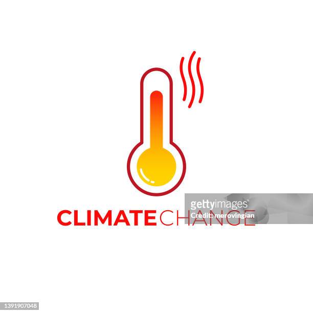 symbol "globale temperatur". globale erwärmung. thermometer - freezer icon stock-grafiken, -clipart, -cartoons und -symbole