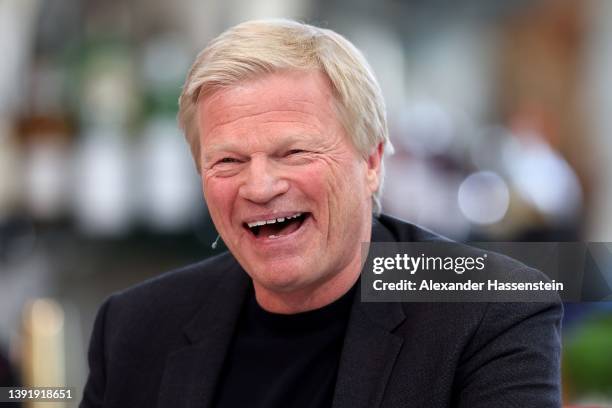 Oliver Kahn, CEO of FC Bayern München attends the Stahlwerk Doppelpass TV Show at Hilton Munich Airport Hotel on April 17, 2022 in Munich, Germany.