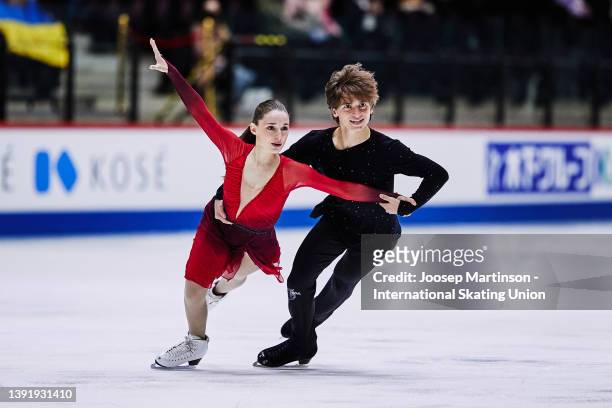 Oona Brown and Gage Brown of the United States compete in the Junior Ice Dance Free Dance during day 4 of the ISU World Junior Figure Skating...
