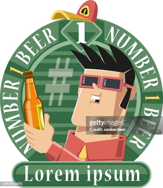 232 Cartoon Beer Bottle High Res Illustrations - Getty Images