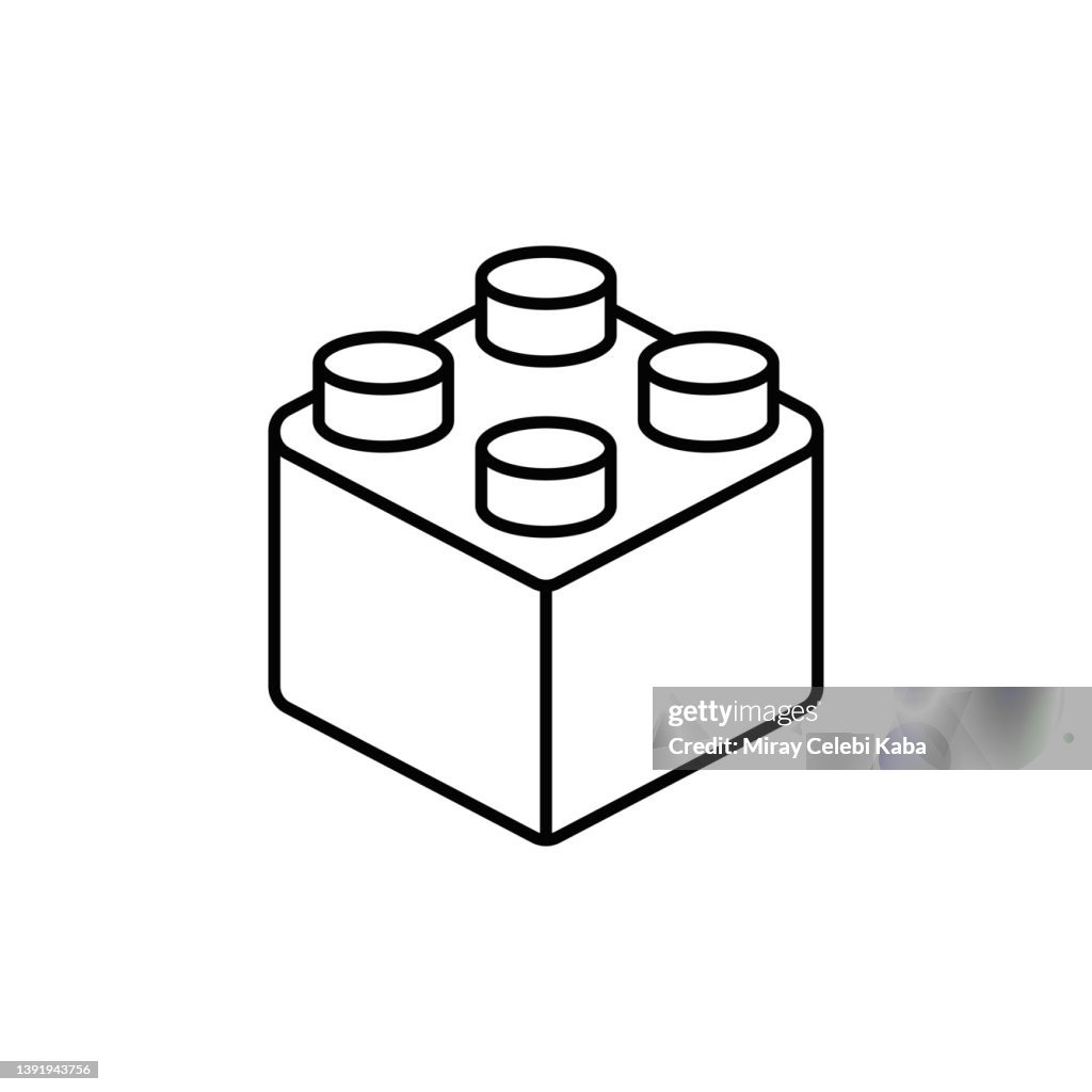 Blockwürfel, Spielzeugliniensymbol