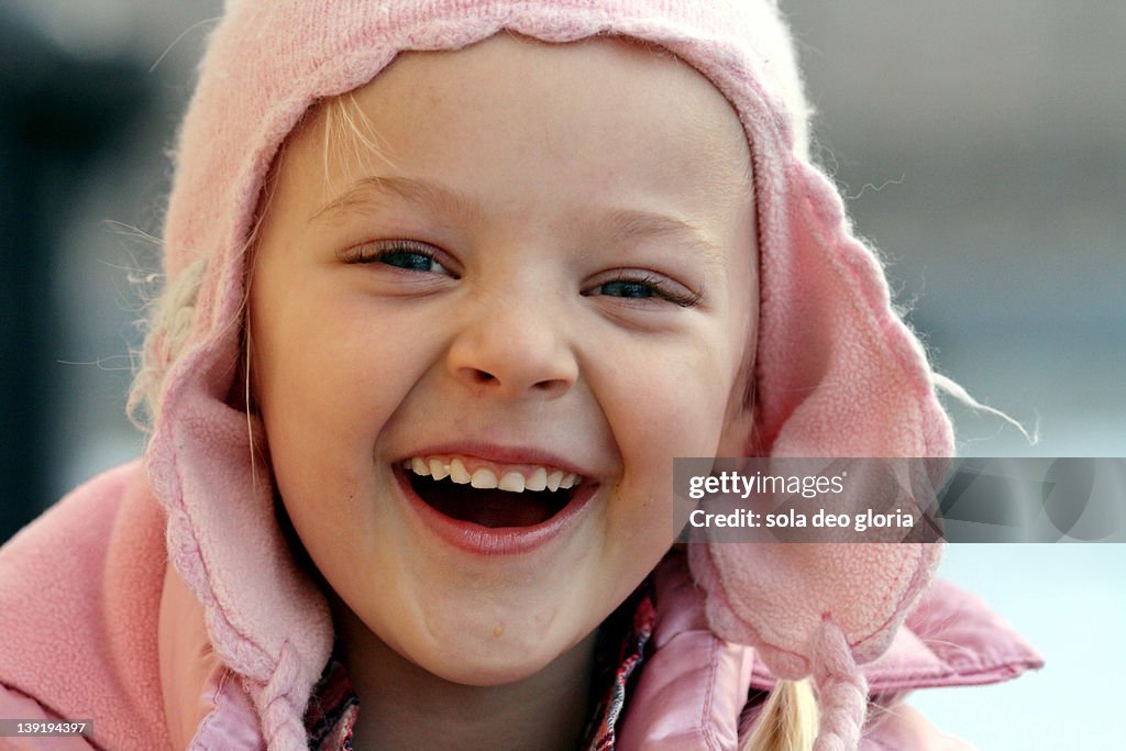 Portrait of happy girl