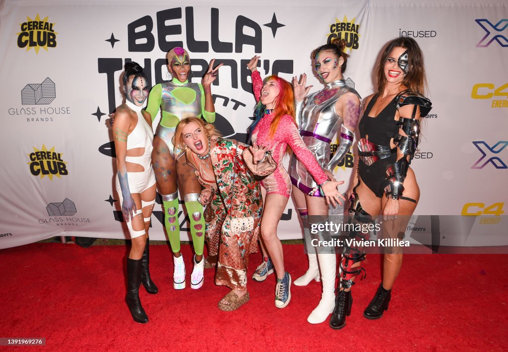 Bella Thorne Hosts "Alien Invasion" Themed Coachella After Party On April 15, 2022 In Coachella Valley, CA