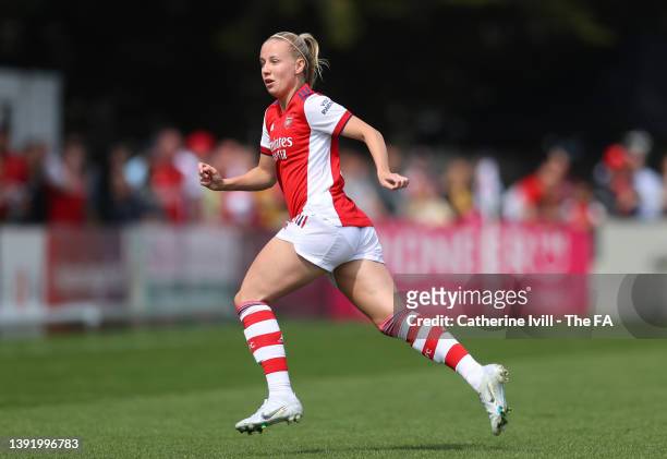 Beth Mead of Arsenal during the Vitality Women's FA Cup Semi Final match between Arsenal Women and Chelsea Women at Meadow Park on April 17, 2022 in...