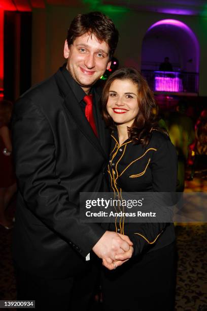 Actress Katharina Wackernagel and actor Sebastian Schwarz attend the Tele 5 Director's Cut during the 62nd Berlinale International Film Festival at...