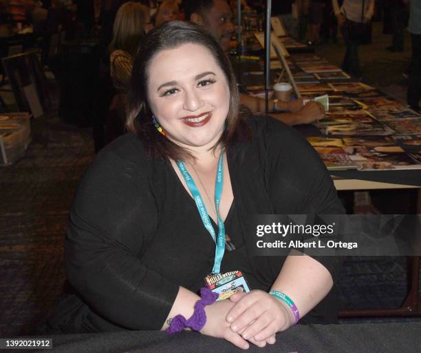 Nikki Blonsky attends The Hollywood Show held at Los Angeles Marriott Burbank Airport on April 16, 2022 in Burbank, California.