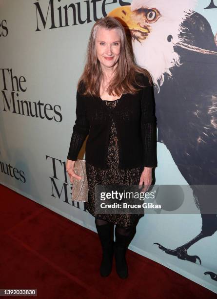 Annette O'Toole poses at the opening night of the play "The Minutes" on Broadway at The Studio 54 Theater on April 17, 2022 in York City.