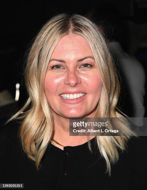 Nicole Eggert attends The Hollywood Show held at Los Angeles Marriott Burbank Airport on April 16, 2022 in Burbank, California.