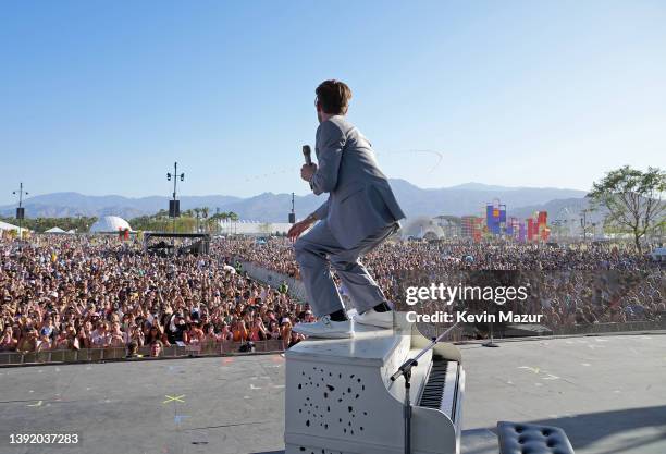 Performs onstage at the Coachella Stage during the 2022 Coachella Valley Music And Arts Festival on April 17, 2022 in Indio, California.