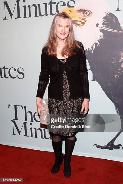 Annette O'Toole poses at the opening night of "The Minutes" on Broadway at Studio 54 on April 17, 2022 in New York City.